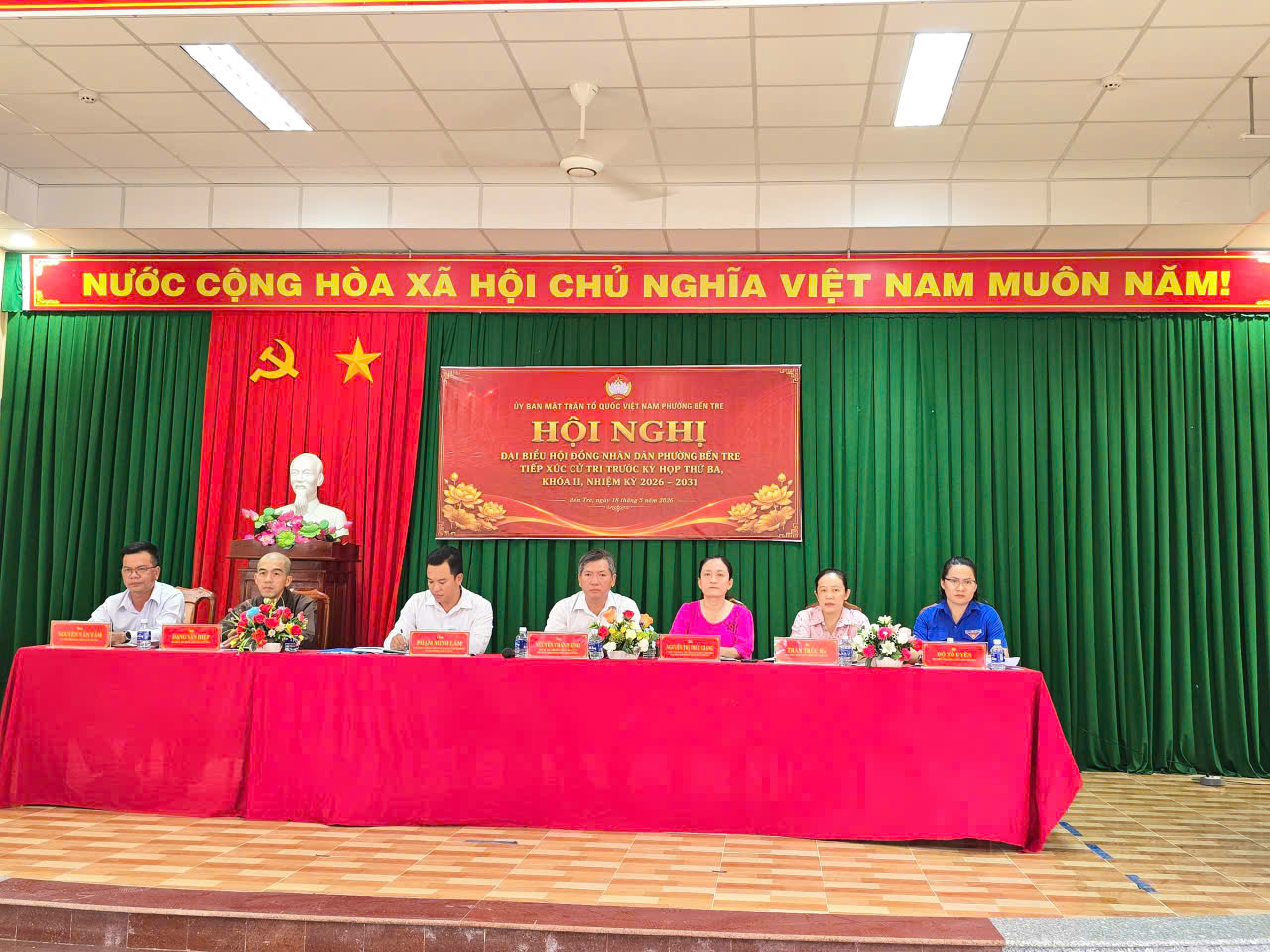 Tổ đại biểu số 1 Hội đồng nhân dân phường Bến Tre tiếp xúc cử tri trước kỳ họp thứ 3 khóa II