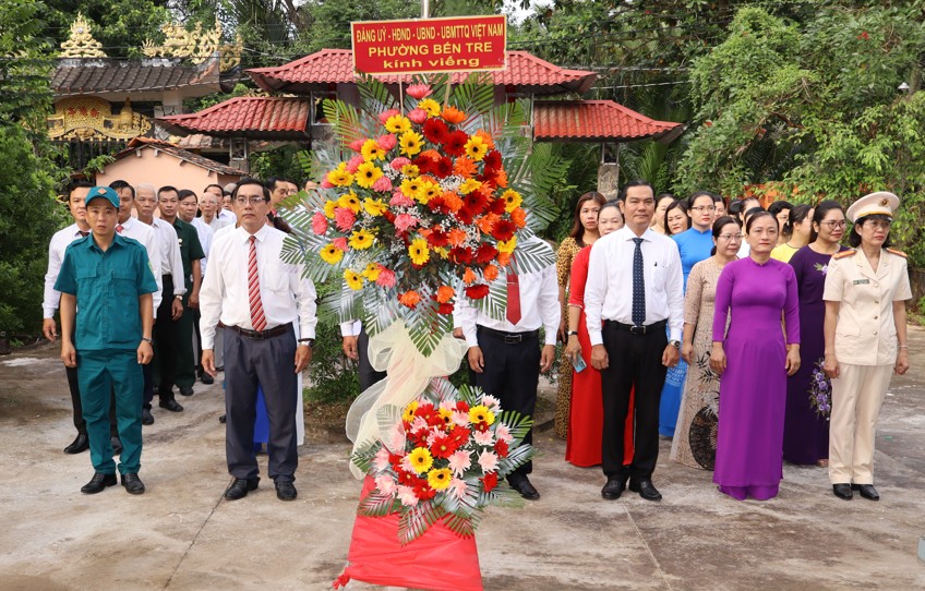 Phường Bến Tre tổ chức chuỗi hoạt động chào mừng kỷ niệm Ngày Thương binh - Liệt sĩ